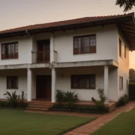 Fachada de casa lotérica em Araras no fim da tarde, com balcão de apostas