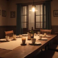 Mesa de atendimento em Artur Nogueira, com bilhetes sem texto legível e uma caneta sob luz suave da manhã.
