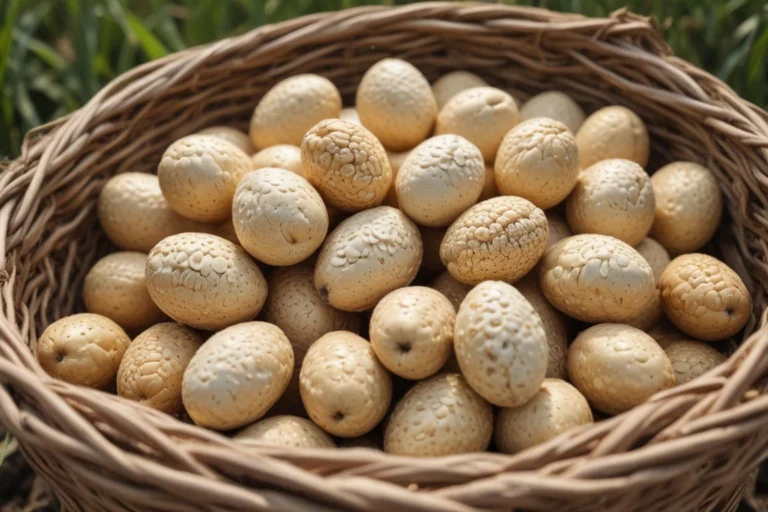 Cesta de vime cheia de alimentos vista em detalhe