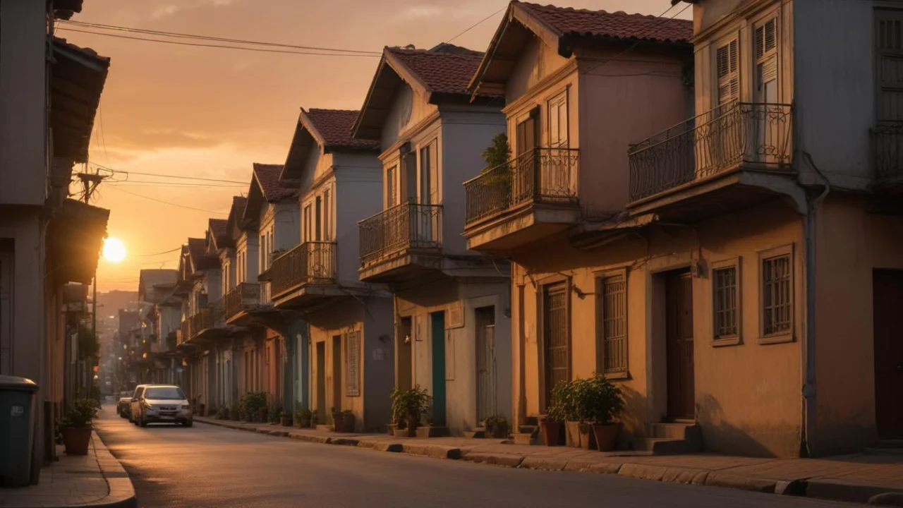 Rua residencial de Socorro à tarde, com casas simples e sem pessoas; não representa o local exato da ocorrência.
